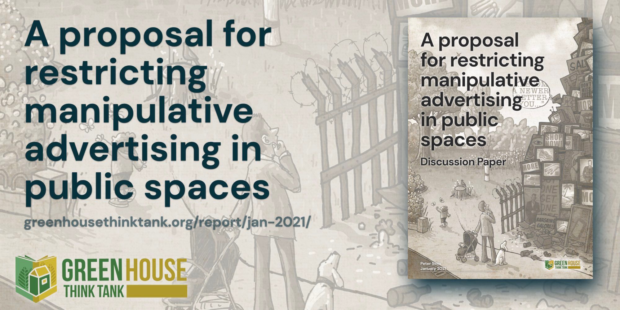 Image of the cover of A proposal for restricting manipulative advertising in public spaces report