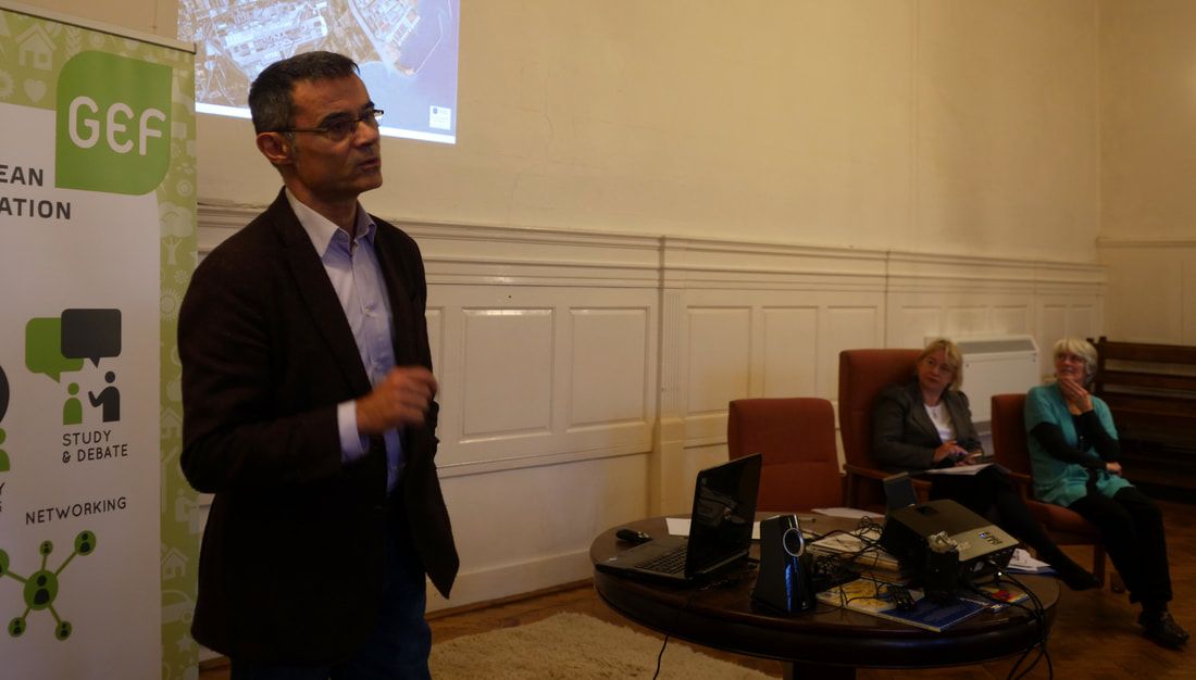 Image of a speaker taken from the event