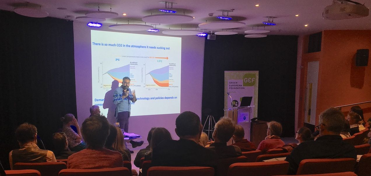 Image from one of the talks given at the event