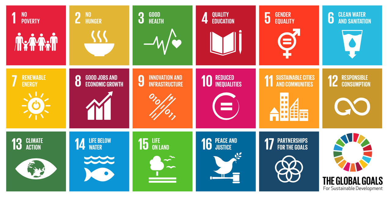 Image of the 17 sustainable development goals