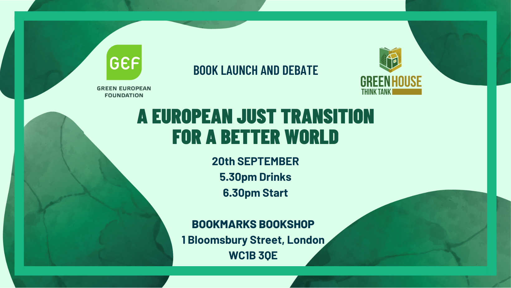 Book launch: A European Just Transition for a Better World