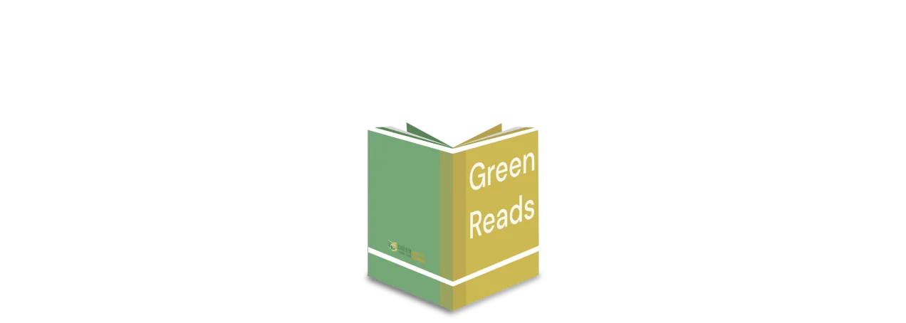 Image of green book with title 'Green Reads'
