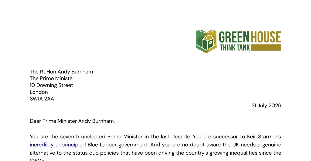 Dear Prime Minister Andy Burnham,