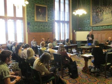 Image taken from the event of the attendants of the event in the Houses of the Parliament